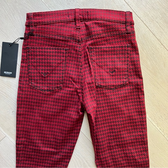 NWT HUDSON JEANS Barbara High-Rise Super Skinny Houndstooth Ankle Jeans - Picture 9 of 10